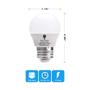 Imagem de Lâmpada LED Bluex Bulbs G14 3W 5000K Daylight, pacote com 8