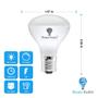 Imagem de Lâmpada LED Bluex Bulbs R14 4W E17 Base regulável 4000K, pacote com 4