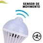 Imagem de Lâmpada LED Bulbo com Sensor de Movimento 12w Branco Frio