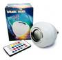 Imagem de Lâmpada Led Caixa De Som Bluetooth Musical Com Controle Rgb