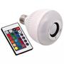 Imagem de Lâmpada Led Caixa De Som Bluetooth Musical Com Controle Rgb
