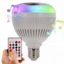 Imagem de Lâmpada Led Colorida Bluetooth Party Ball Com Controle Balada Festa Kit 2 Unidade WJ-L2