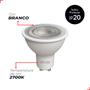 Imagem de Lâmpada Led Dicróica Mr16 8w 640lm 2700k Gu10 Branco Deluxe