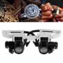 Imagem de Lâmpada LED Dupla com Lupa 8X, 15X e 23X - Binocular