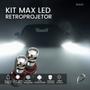 Imagem de Lampada Led Farol Max com Retroprojetor 8000 Lúmens Kx3