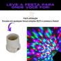 Imagem de Lâmpada Led Giratória Globo Colorido Rgb Luz Festa Dj Bivolt