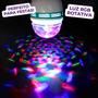 Imagem de Lâmpada Led Giratória RGB Colorida Bola de Cristal Maluca Globo Discoteca Festas E27 - Novo Século
