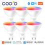 Imagem de Lâmpada LED Inteligente WiFi GU10 Regulável Bluetooth Tuya App Control Alexa Google Spotlight