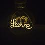 Imagem de Lampada Led Love Vintage Mensagem 4w Branco Quente Casa Comercio