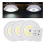 Imagem de Lampada Led Luminaria Sem Fio Com Controle Remoto Kit C/ 3