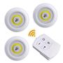 Imagem de Lampada Led Luminaria Sem Fio Com Controle Remoto Kit Com 3