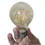 Imagem de Lampada Led Multifilamento 30W Kit 2 Uni Iluminaçao Casa Vintage Decoraçao Sala Quarto Varanda Garagem Trabalho Branco Quente Ambar