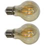 Imagem de Lampada Led Multifilamento 30W Kit 2 Uni Iluminaçao Casa Vintage Decoraçao Sala Quarto Varanda Garagem Trabalho Branco Quente Ambar