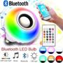 Imagem de Lâmpada Led Musical Rgb Bluetooth Controle Remoto 8 Cores