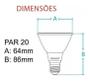 Imagem de Lâmpada Led Par20 7w 3000k Bivolt E27- Avant - Kit 15 Und