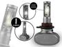 Imagem de Lâmpada Led R8 Premium H4 H1 H3 H7 H11 H16 H27 HB3 HB4 H9012 Com Canceller Sem Erro