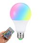 Imagem de Lâmpada Led RGB 10w Com Controle Remoto AC85-265v A60 E27 Bivolt