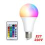 Imagem de Lâmpada LED RGB E27 220V Com Mudança De Cor E Controle Remoto IR