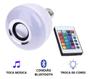 Imagem de Lampada Led Som Bluetooth Controle Luz Colorida RGB + Bocal