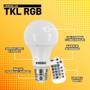 Imagem de Lâmpada LED Taschibra TKL RGB 9W Controle Remoto 12 Cores Dimmer E27