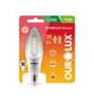 Imagem de Lampada LED Vela Filamento Clara Bocal E-14 3 watts  2700K branco morno OUROLUX 