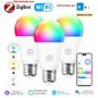 Imagem de Lâmpada LED Wi-Fi Inteligente E27 RGB - Regulável, Zigbee e Compatível com Alexa