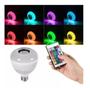 Imagem de Lampada Musical Caixa Som Bluetooth c Led Com Controle