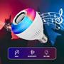 Imagem de Lâmpada Musical Led RGB 12w e Caixa Som Bluetooth com Iluminação Strobo e Smooth Controle para Soquete E27