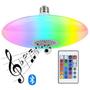 Imagem de Lampada Musical Ufo Light Led Rgb 48W Bluetooth Caixa De Som