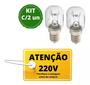 Imagem de Lâmpada Para Fogão Eletrolux 52lpv Kit C/2 220v