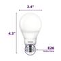 Imagem de Lâmpada Philips LED 538322 LED regulável A19 9,5 W 800 lm