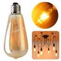Imagem de Lâmpada Retrô Bulbo Com Filamento Led 4w St64 Torna Ambiente Aconchegante 60484