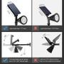 Imagem de Lâmpada Solar Wokex 18 LED com Sensor de Movimento - Controle Automático de Luz
