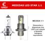 Imagem de Lâmpada Super Led Mini Cinoy Star 6000k H3 30w 6000lm