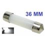 Imagem de Lampada torpedo cob led cilindro 36 mm c5w branco 12v