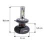 Imagem de Lampada Ultraled H7 12V 40W 4000Lm 6500K