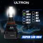 Imagem de Lâmpada Ultron Led 6200k 5000 Lumens Super Branca H1 H3 H7 HB3 HB4 H16 H27 