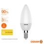 Imagem de Lampada vela led 3w biv 2700k e14 leitosa osram 7015864