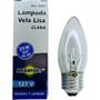 Imagem de Lampada Vela Lisa Brasfort 25Wx127V. Clara - Kit C/10 Pecas