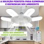 Imagem de Lâmpada Ventilador de Teto luz Led com controle remoto 3 Velocidades pontente silencioso