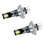 Imagem de Lâmpadas de Neblina para Carro 2Pcs H8 H3 H7 H11 9005 9006 - 6000K Branco/Amarelo/Azul Gelo - 12 LEDs