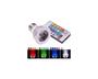 Imagem de Lâmpadas Led Dicroica Rgb 3w Colorida Controle Remoto