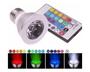 Imagem de Lâmpadas Led Dicroica Rgb 3w Colorida Controle Remoto