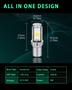 Imagem de Lâmpadas LED GLL BA20D H616 COB 12W 900LM 6500K 9-80V (pacote com 2)