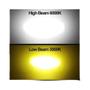 Imagem de Lâmpadas LED H4 H6 BA20D para Motocicleta - 10000Lm - Lente CSP - Branco/Amarelo - Hi/Lo