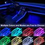 Imagem de Lâmpadas LED RGB para Interior de Carro QVEVDACAR - Controle Sem Fio