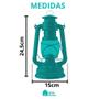 Imagem de Lampião A Querosene Camping Lamparina Luminária Cores 300ml