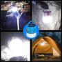 Imagem de Lampião Solar Led Recarregável USB para Barraca Camping Pesca Acampamento Portátil