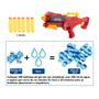 Imagem de Lança Dardos Bolinhas de Gel Mira Alvo 2 em 1 Lançador Longo Alcance Oculos de Proteçao SuperShot Dual Fight Diversao Lazer Entretenimento