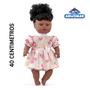 Imagem de Lançamento boneca negra vinil com cabelo 40 cm menina barato - Adijomar Brinquedos